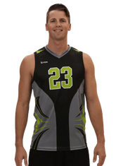 ACE MENS SLEEVELESS SUBLIMATED VOLLEYBALL JERSEY