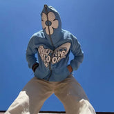 Custom Logo Heavyweight Men Blank Wholesale 100% Cotton Streetwear Full Face Zip Up Hoodies