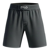 Black Logo Jiu Jitsu MMA Grappling Shorts Martial Arts Wear With Unique Fight Short Design