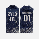 Custom Hooded 7v7 Flag Football Compression Sleeveless Jersey