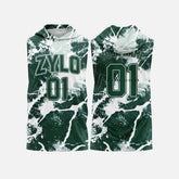 Custom Hooded Sleeveless Flag Football Jersey