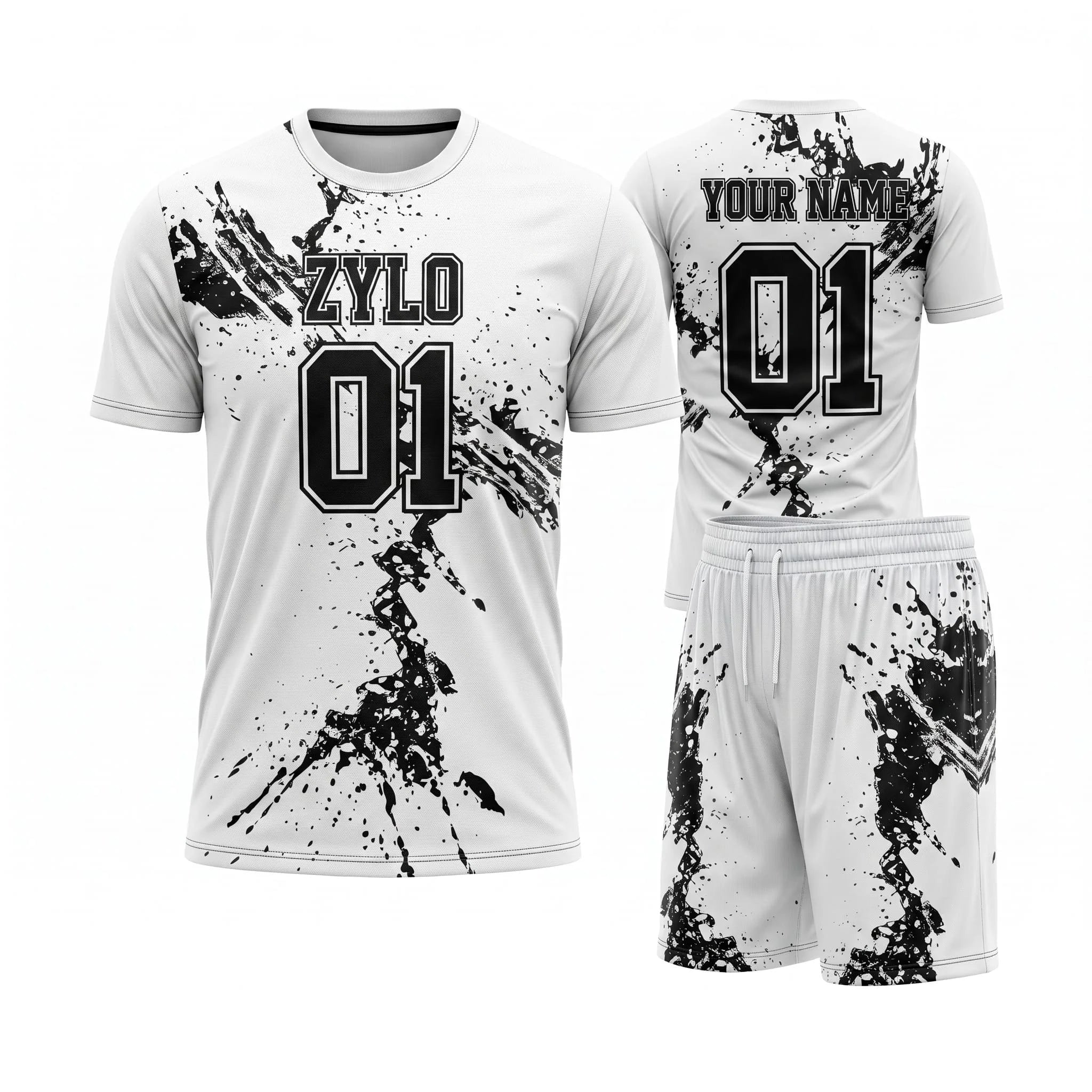 Custom Your Logo Breathable Short Sleeve Flag Football Jersey Uniform Set