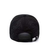 Custom Logo Waterproof Quick Dry Running Hat, Embroidered Golf and Baseball Cap with Laser Perforation