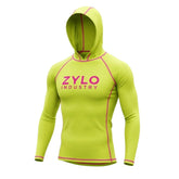 Custom Performance Hooded Rash Guards Fishing Shirts Upf50 Sun Protection Long Sleeve Uv Men's Fishing Hoodies