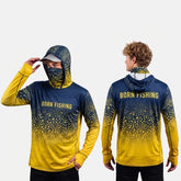 Hooded Fishing Shirts – UV Sun Shield with Neck Gaiter for Men