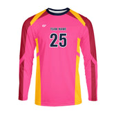Customize Men's Sublimated Long Sleeve Volleyball Jersey