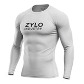 Men’s Long Sleeve Compression Shirt – Recycled Polyester, 4-Way Stretch, Moisture-Wicking, Lightweight Athletic Base Layer