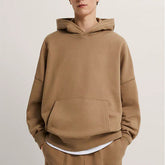 men's 100%cotton blank thick french terry luxury quality heavy weight oversized fit custom print logo men's hoodies & sweatshirts