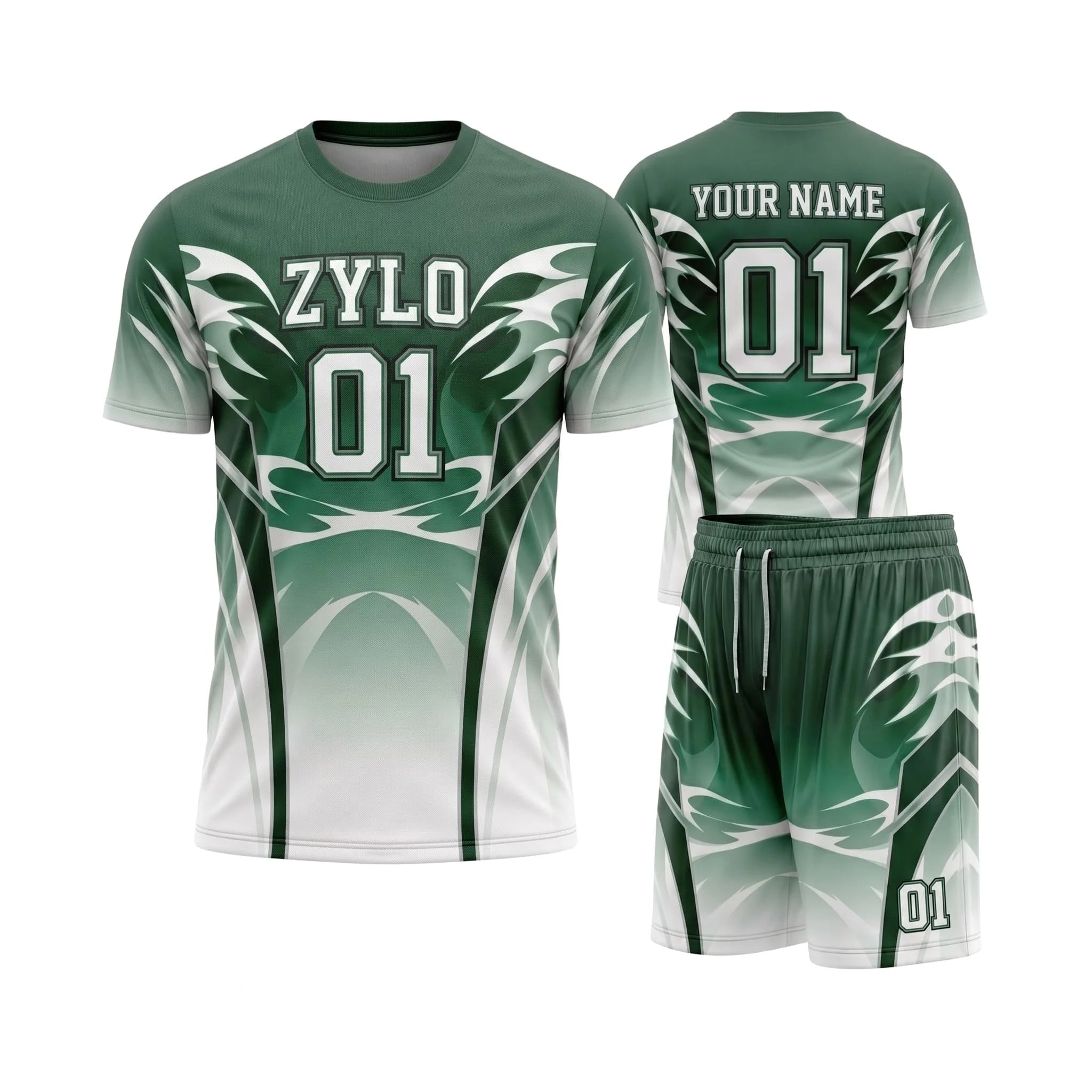 Sublimated Short Sleeve 7on7 Football Jersey & Shorts Set OEM Manufacturer