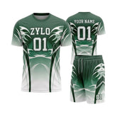 Sublimated Short Sleeve 7on7 Football Jersey & Shorts Set OEM Manufacturer