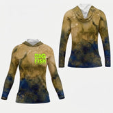 Women’s Hooded Fishing Shirts – Lightweight UPF 50+ Long Sleeve Button-Up