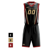 High quality basketball uniform stitched sublimation basketball jerseys design blank basketball jersey mens