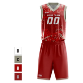 High quality basketball uniform stitched sublimation basketball jerseys design blank basketball jersey mens