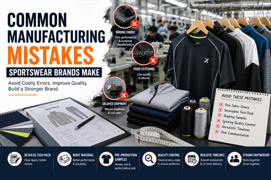 Common Manufacturing Mistakes Sportswear Brands Make